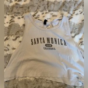 White Santa Monica Tank Top